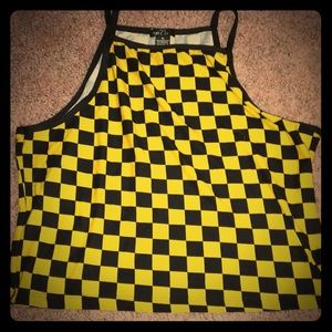 Checkered Crop Top